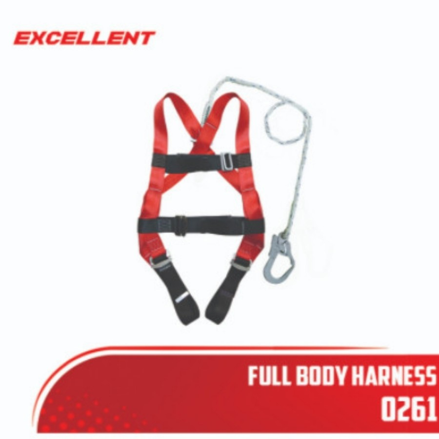 Full Body Harness Single Hook Excellent 0261 / Body Harness Single Hook Murah