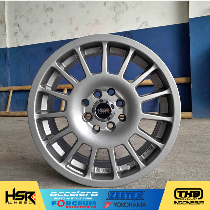 velg r15 hsr wheel ring 15 takasaki warna greey cocok buat brio agya calya sigra yaris xenia