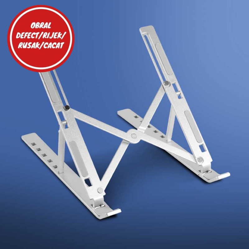 [OBRAL RIJEK] Laptop Stand Aluminium Foldable Adjustable 6 Height - N3
