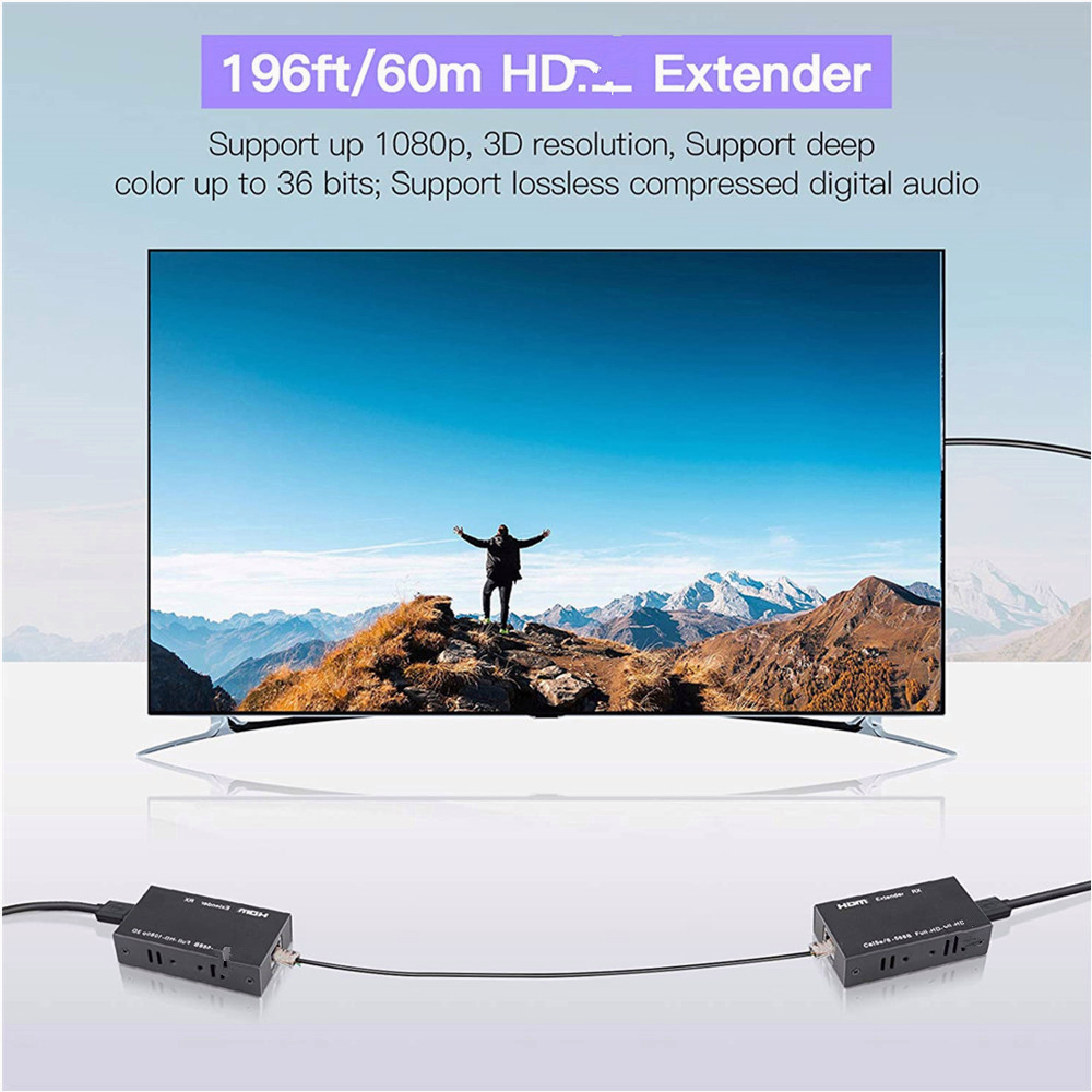 Actual【COD】Extender 60M RJ45 Lan Cat6  Extension Rj45 LAN 10 Meter Ethernet Kable UTP Splitter