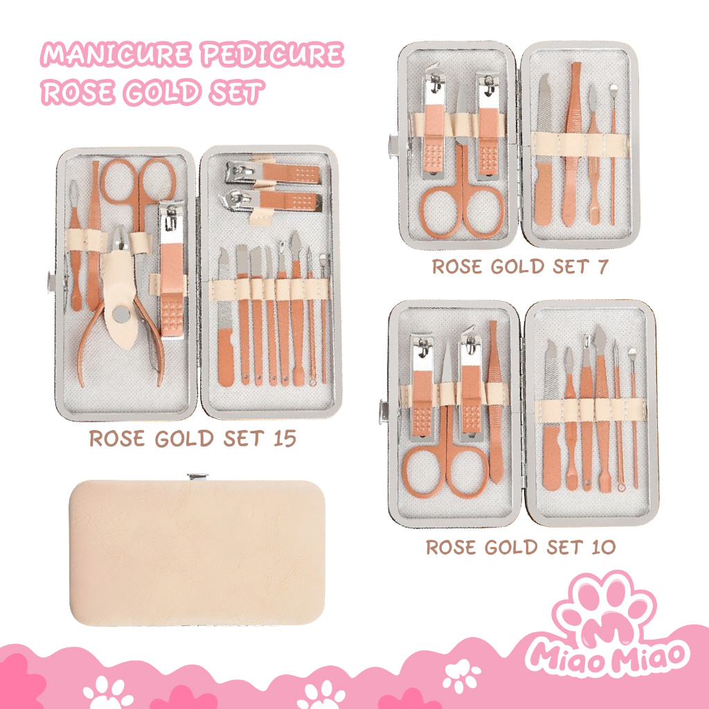 Gunting Kuku Premium Set 19 in 1 Manicure Set 19 in 1 Perawatan Kuku