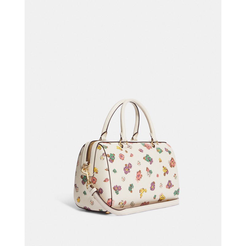 Coach Rowan Satchel With Spaced Floral Print (CA 229)