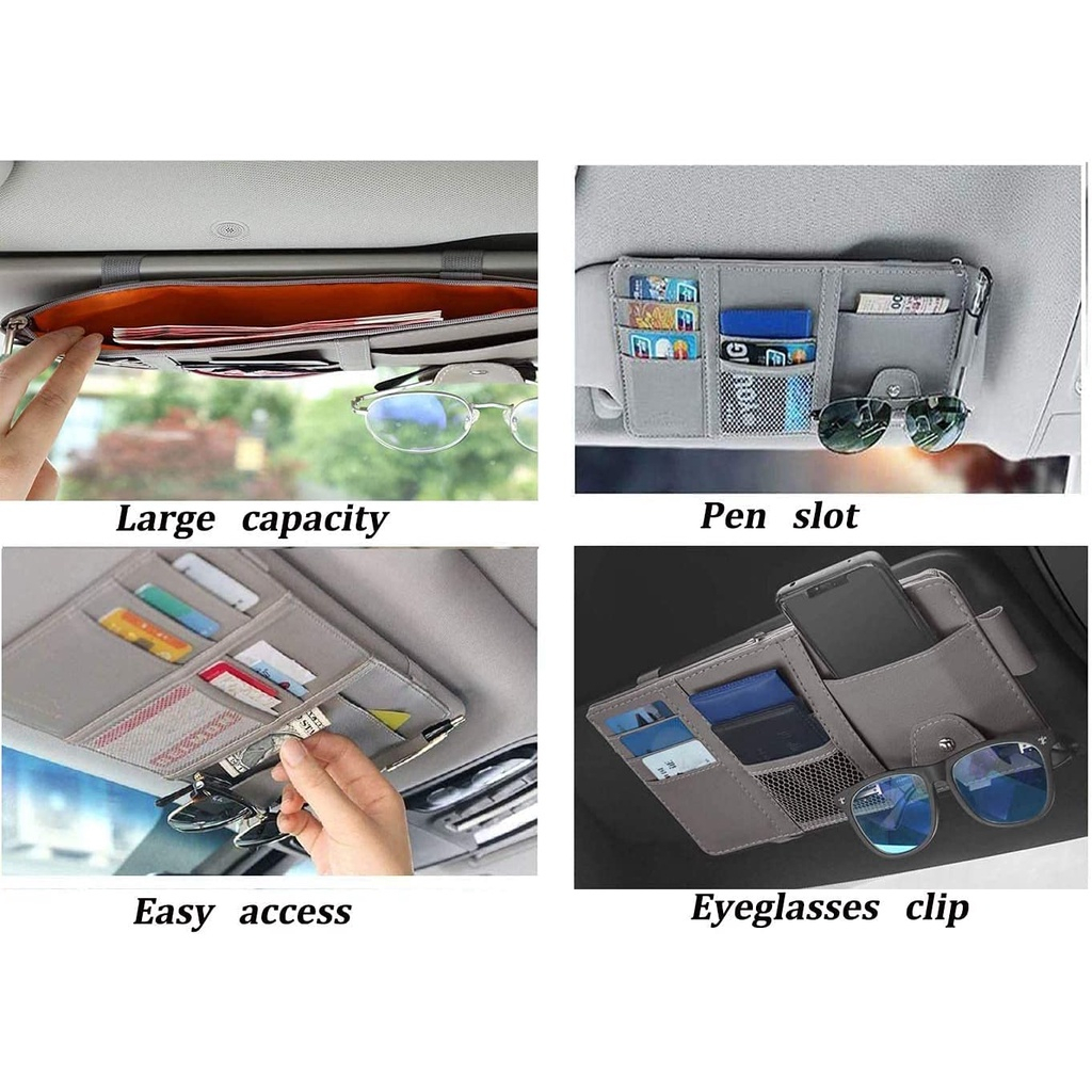 Tempat Kartu Visor Card Holder Sunvisor Mobil Car Organizer Karcis