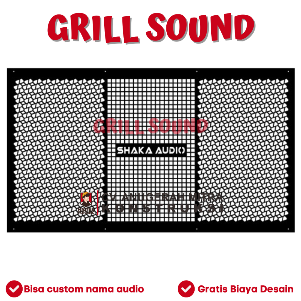 Grill sound system miniatur 10 inch