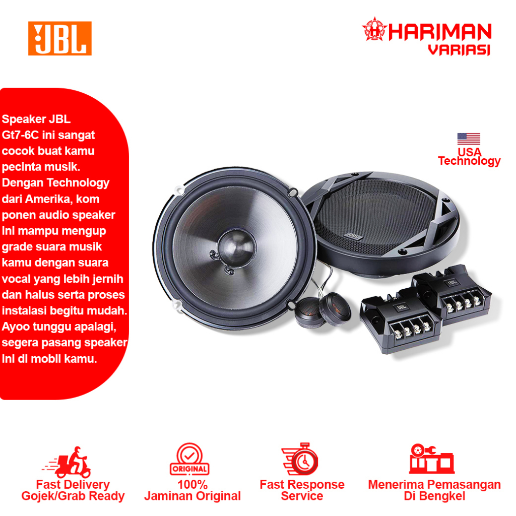Speaker Split JBL GT7-6C 2 Way 6.5 Inch Original