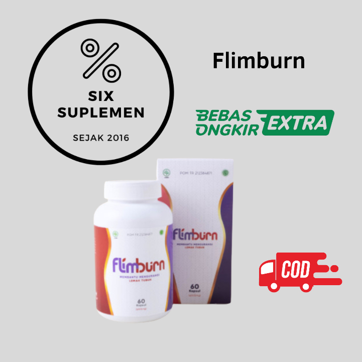 (Bonus Shaker) Flimburn by Flimty | 1 botol isi 60 tablet