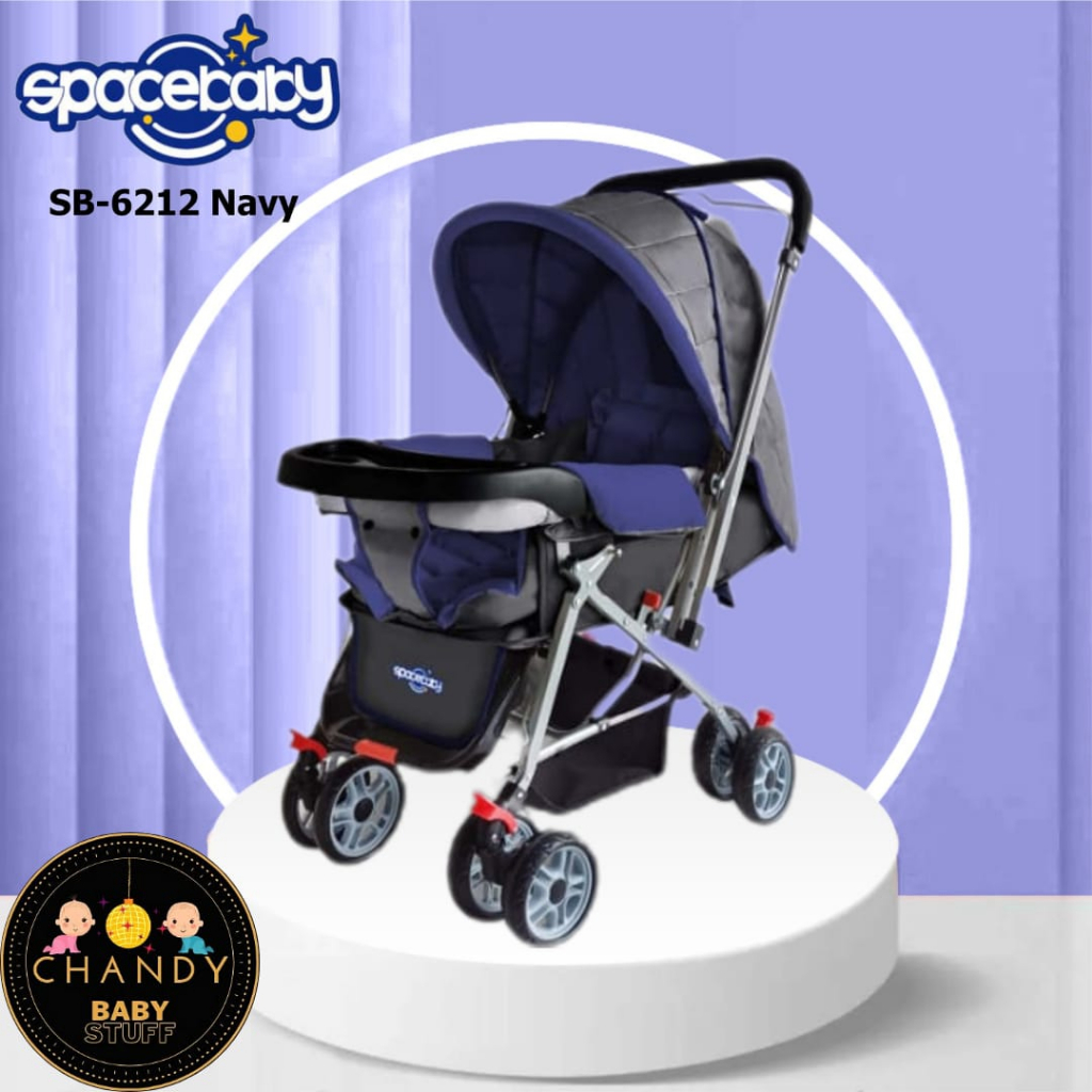 STROLLER BABY SB 6212 SPACEBABY KERETA DORONG BAYI (SETIR BOLAK BALIK)