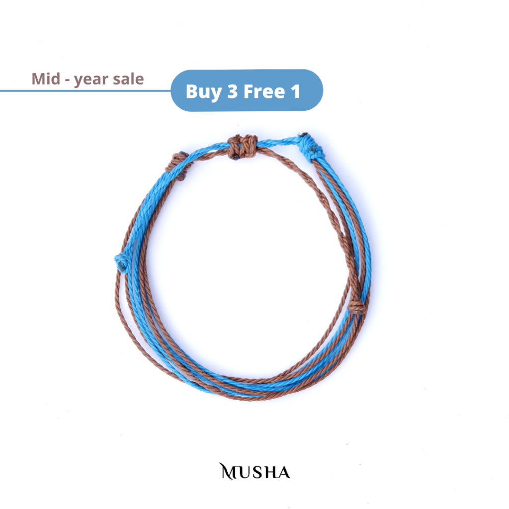 Musha Water-Repellent Bracelet - Sea Stone | Gelang Tali Gelang Pria Gelang Wanita