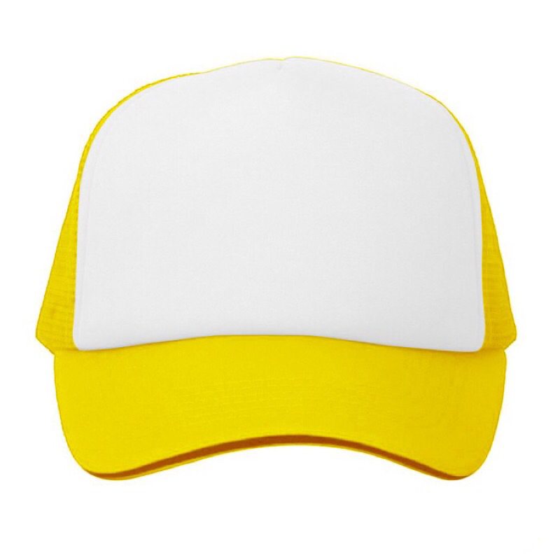 Topi Trucker KUNING PUTIH