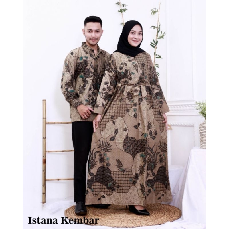 BAJU BATIK COUPLE TUNIK KEMEJA SARIMBIT / KAPELAN SERAGAM KERJA KAPEL PRIMIUM TERLARIS