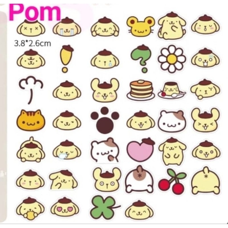 

sticker sanrio isi banyak