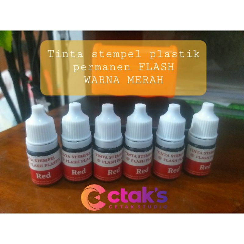 

Tinta Stempel Plastik Flash warna merah (untuk stempel flash)