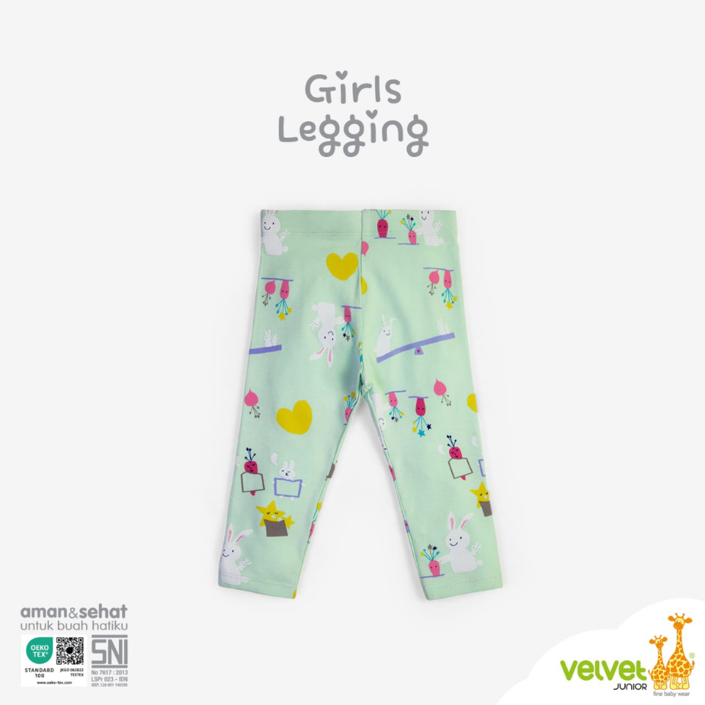 VELVET Baby Girl Legging POLOS MOTIF Bayi Anak Serie 4