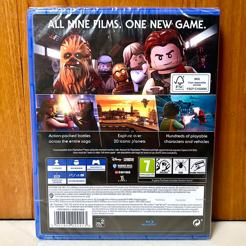 Lego Star Wars The Skywalker Saga PS4 Kaset Lego Starwars Playstation 4 PS 4 5 CD BD Game Games anak lego starwars star war starwar walkers ori second bekas baru terbaru seken 2nd like new cd bluray disc blueray blu-ray sky walker saga reg3 R3 original