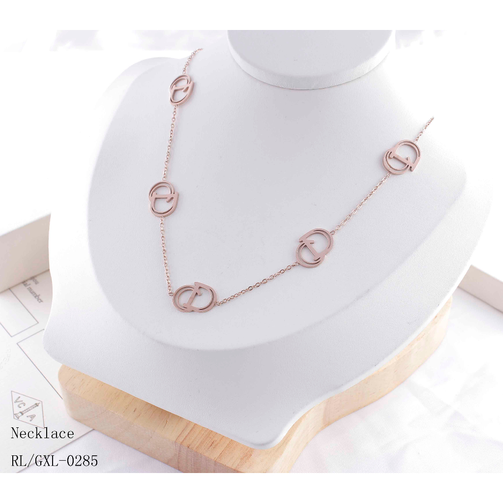 Kalung Titanium Anti Karat Perhiasan Fashion 0285