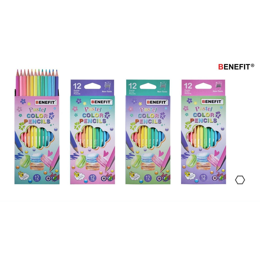 

BENEFIT PENSIL WARNA PASTEL 12 WARNA