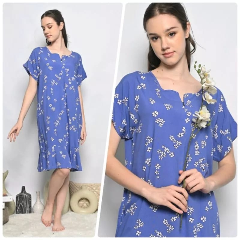 BAJU TIDUR DASTER PENDEK RAYON BUSUI PJD BANYAK MOTIF