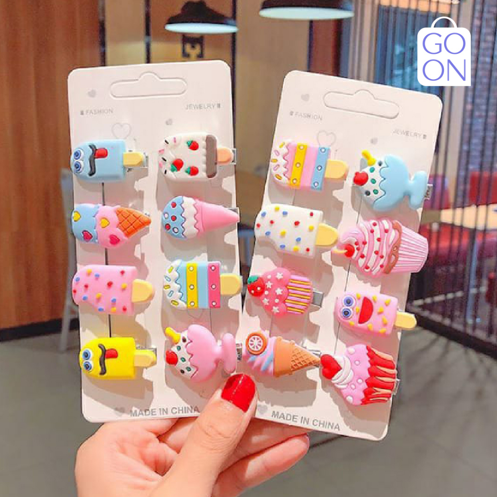 10 Pcs / SET Jepitan Anak Wanita Motif Kartun Korea - Jepitan Motif Lucu - Isi 10pcs