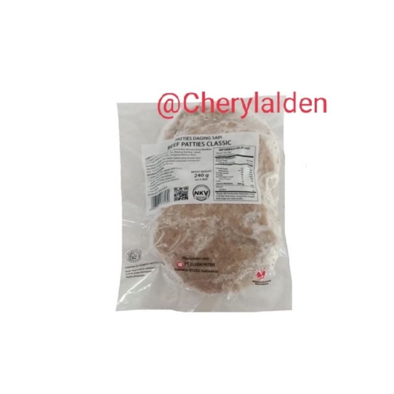

❤️Chery❤️ patties daging sapi classic 240g