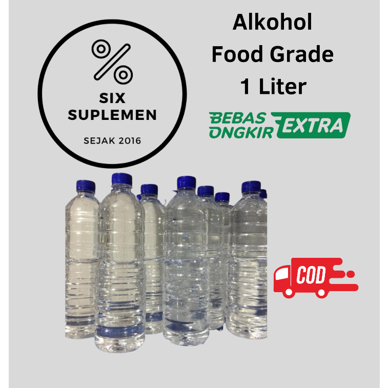 Alkohol Alcohol Ethanol Ethyl Food Grade 70% Standar Medis 1 Liter