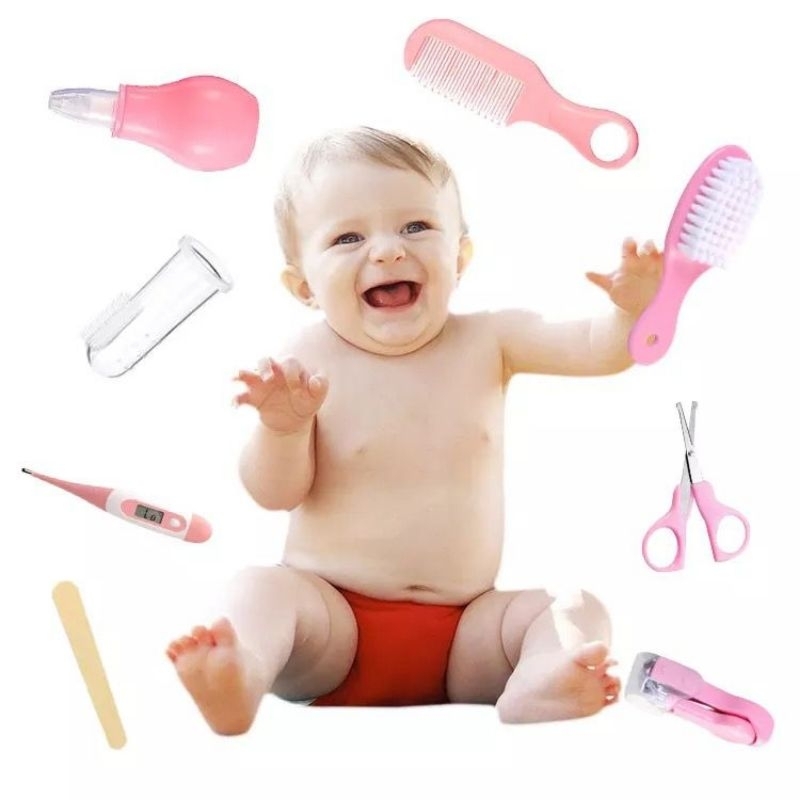 Baby care kit 8in1 gunting kuku sisir bayi / Kado lahiran bayi