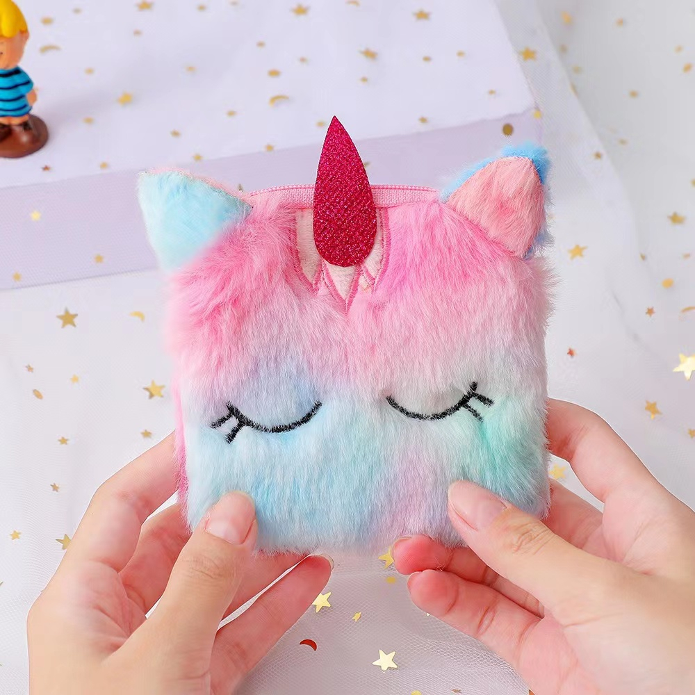 Kartun Unicorn Koin Dompet TK Hadiah Anak-anak Mewah Dompet Anak-anak Tas Grosir Gadis Hadiah