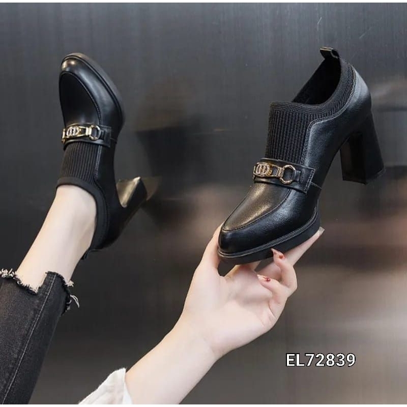 HIGH BLOCK SLOP FASHION SHOES KOREA EL72839