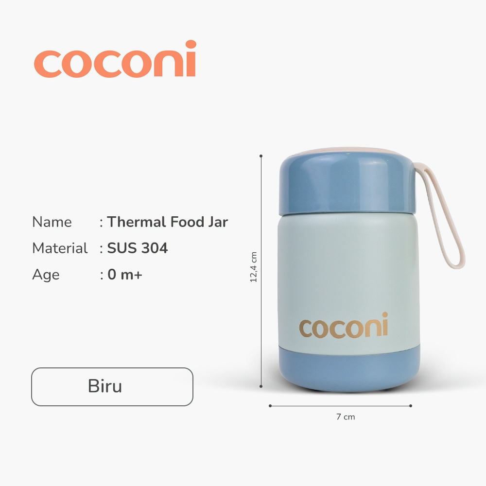 COCONI Thermal Food Jar Thermos | Termos Makan Sup MPASI Anak Bayi 300ml