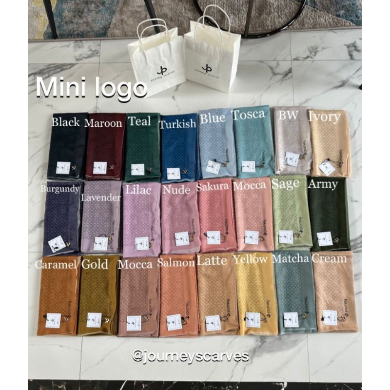 mini logo hijab by jp journey premium tanpa box