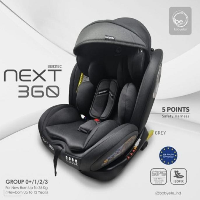 CAR SEAT BABYELLE BE-831BC `NEXT360`W/ ISOFIX