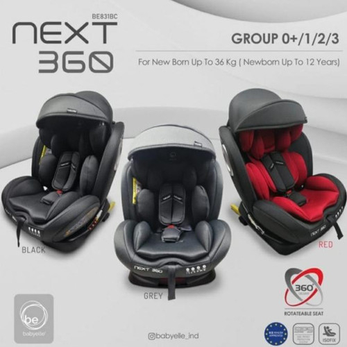 CAR SEAT BABYELLE BE-831BC `NEXT360`W/ ISOFIX