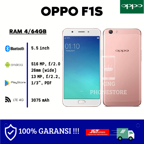 OPPO F1S 4/64GB GARANSI 1 THN