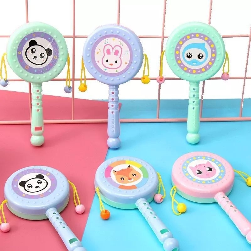 JOFESTORE88 X FerenHongXia MAINAN ANAK TONGKAT GENGGAM AJAIB RATTLE STICK MAINAN BAYI