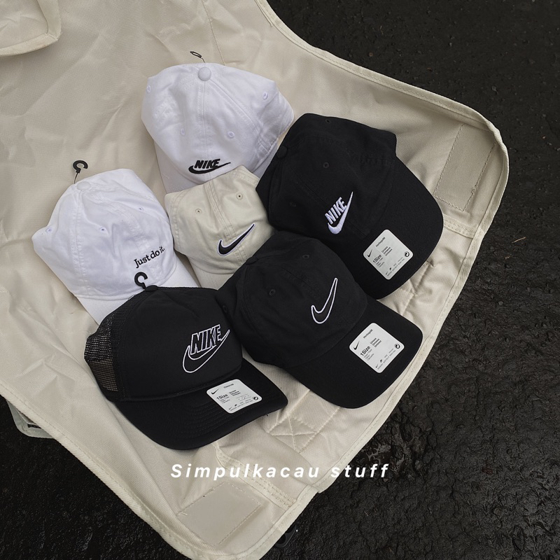 topi cap nike caps futura logo black original