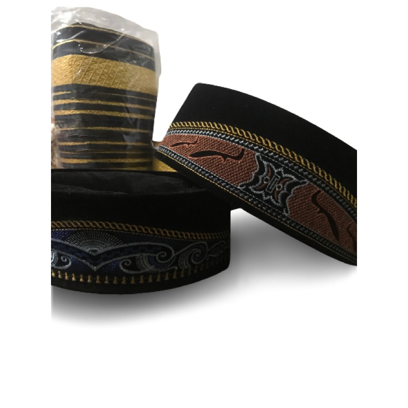 peci kopiah songkok bordir/kopiah songkok motif