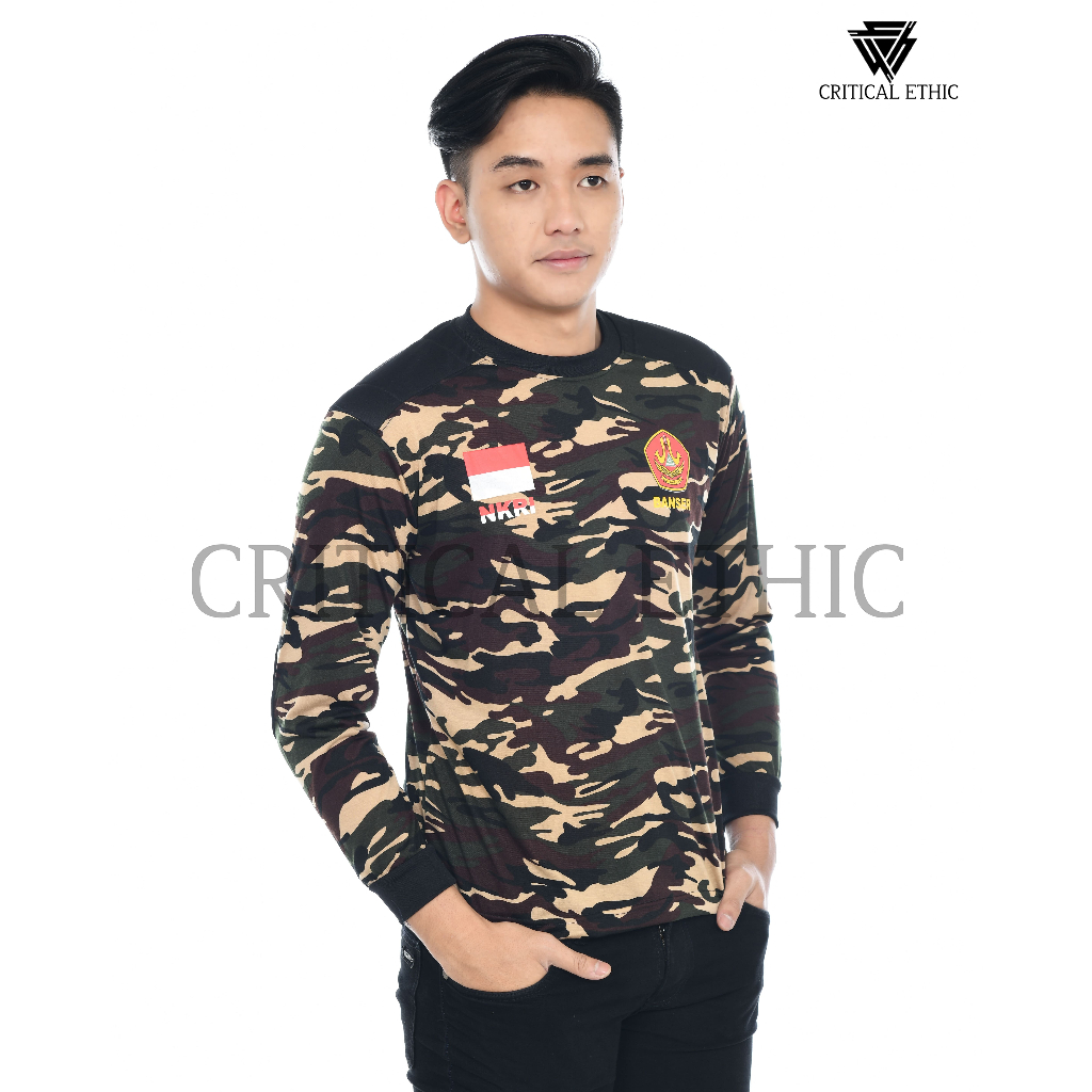 CRITICAL : BAJU LENGAN PANJANG BANSER LORENG KAOS PRIA PANJANG