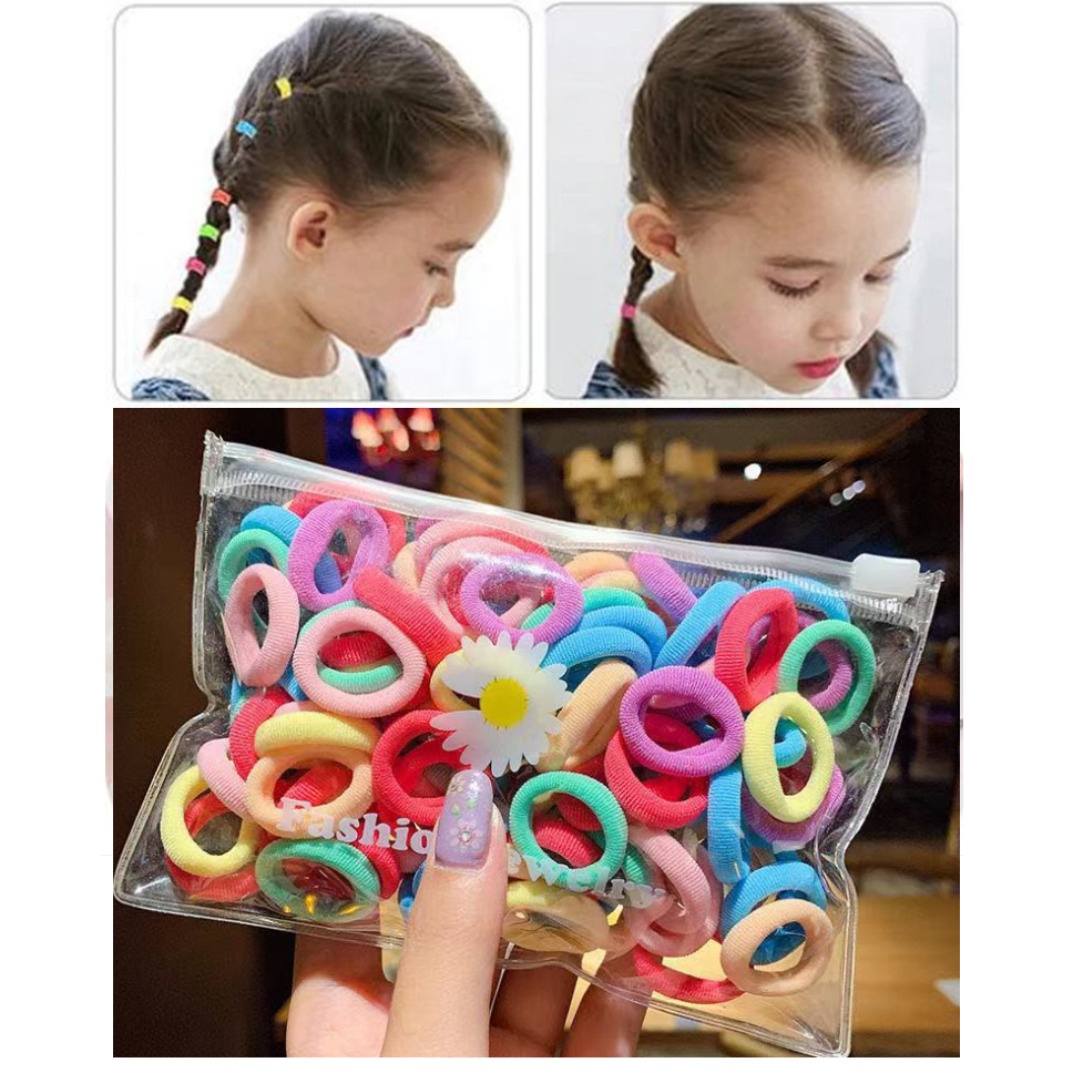 50Pc Ikat Rambut Lucu Anak Perempuan Ring Donut CBKS LC