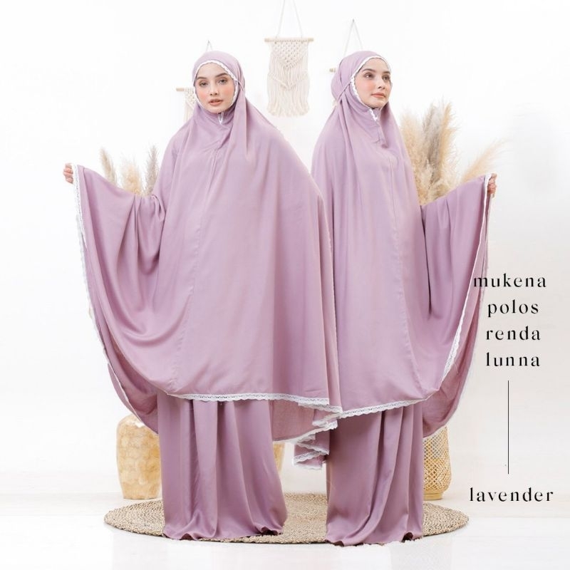 MUKENA DEWASA RAYON POLOS SUPER ADEM