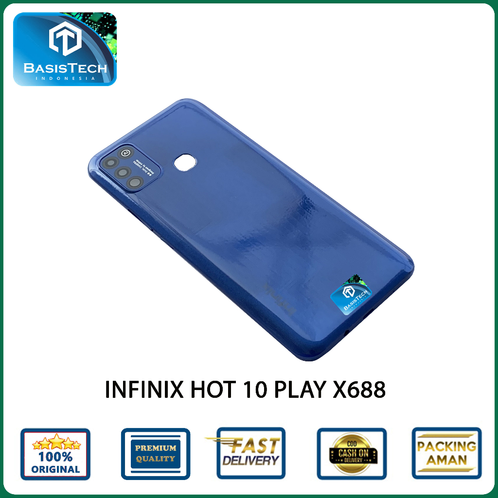 BACK COVER BACKDOOR INFINIX HOT 10 PLAY X688 ORIGINAL QUALITY