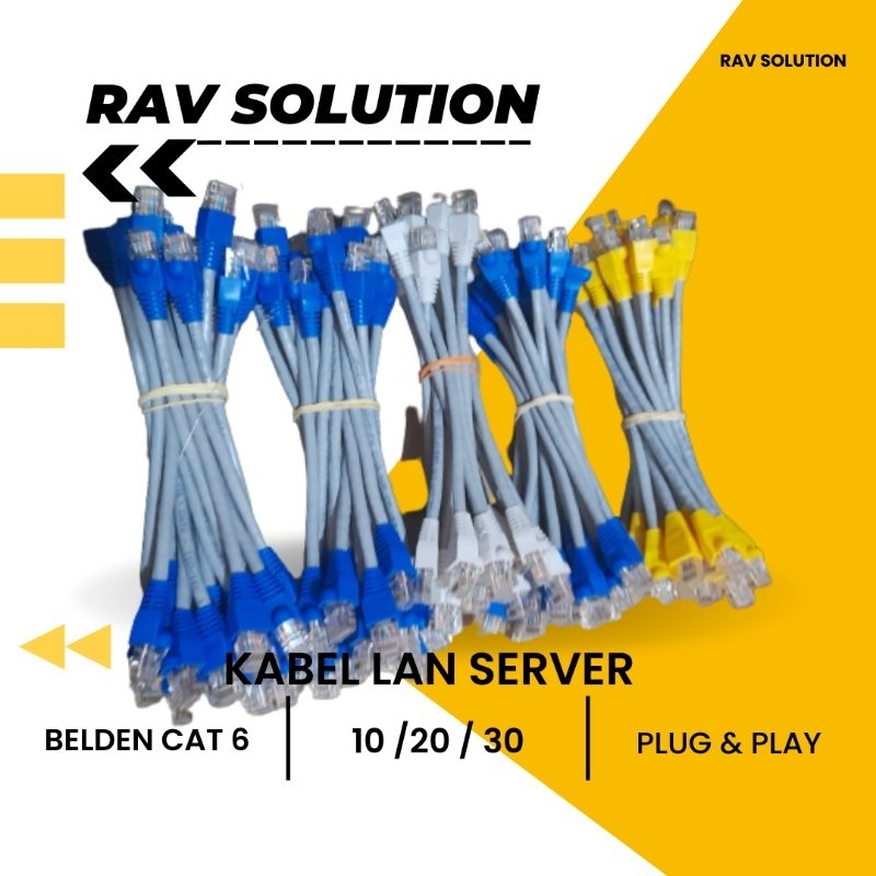 KABEL LAN SERVER GIGABYTE CAT 6 BELDEN ABU2 CUSTOM BY RAV SOLUTION