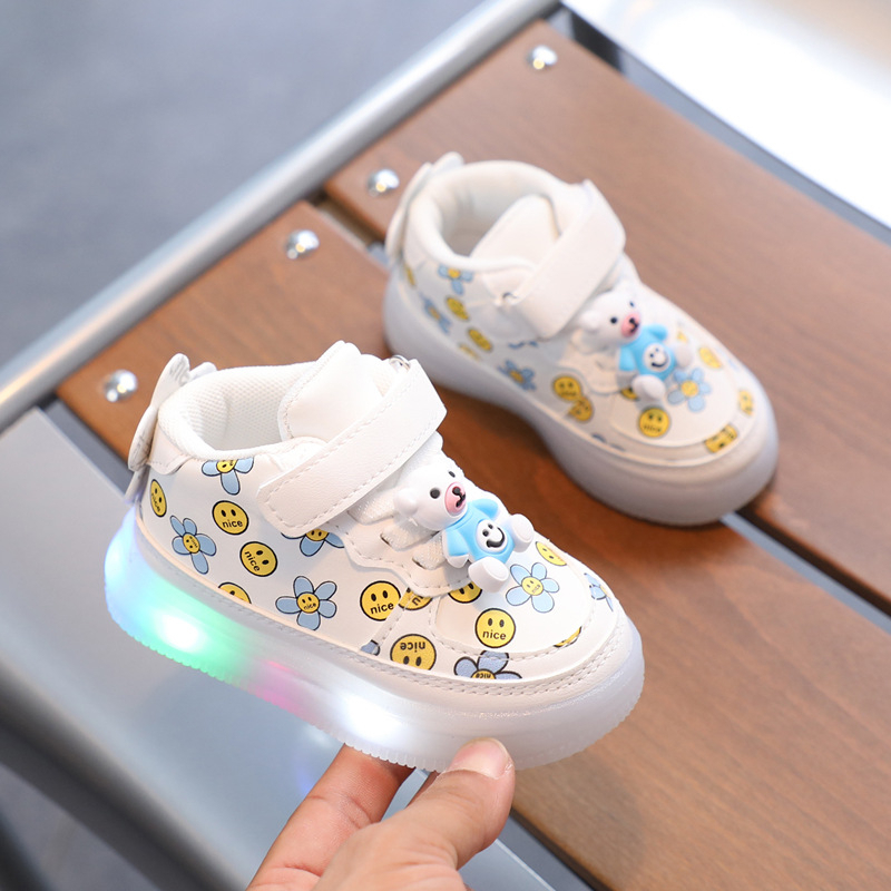 SEPATU LED ANAK TEDDY BEAR SMILE