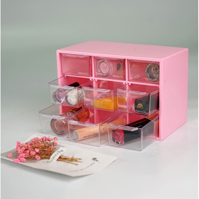 Rak 9 laci / Laci Minimails Serbaguna / Rak Penyimpanan Barang & Aksesoris Wanita