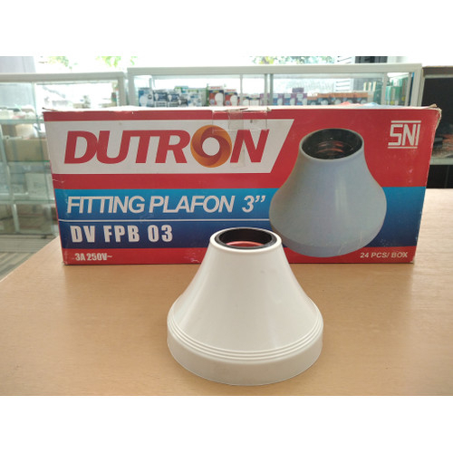 Fitting Lampu Plafon Bulat Fiting Lampu Plafon Bulat 3 inch E27 DUTRON