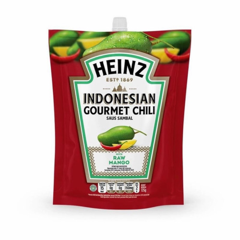 

Heinz Indonesian Gourmet Chili Saus Sambal Raw Mango (125g)