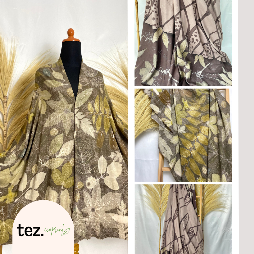 Ecoprint Kain | TEZ | Bahan Rayon Uniqlo
