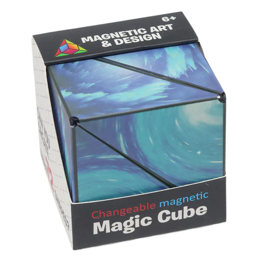 3D Rubik Tiga Dimensi Geometris/ Ruang Berpikir Pendidikan Cube Orde Ketiga / Penghilang Stress Magic Rubik  Mainan Puzzle Kubus Magic Magnetik 3D Berubah 72 Bentuk Anti Stres Untuk Anak Dewasa