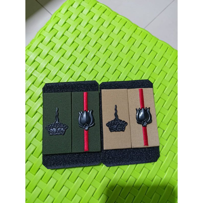 PANGKAT KERAH BAJU PDL MAYOR KORP MARINIR BAHAN LOGAM - PANGKAT PDL MARINIR