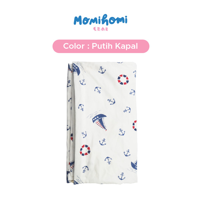 MOMI HOMI Nursing Apron Cotton Nursing Celemek Cover Kain Penutup Ibu Menyusui Bayi Motif Baby Apron