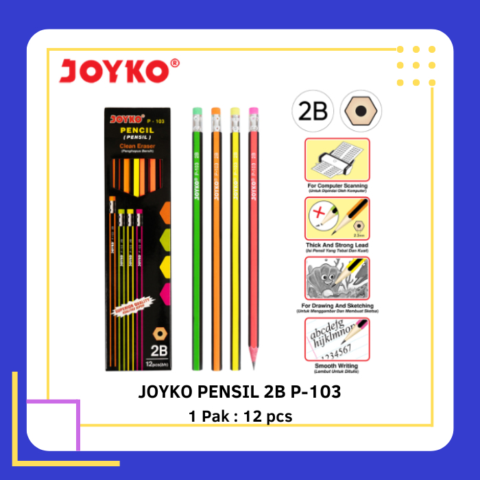

JOYKO Pensil 2B P-103 1 Pak - 12 Pcs