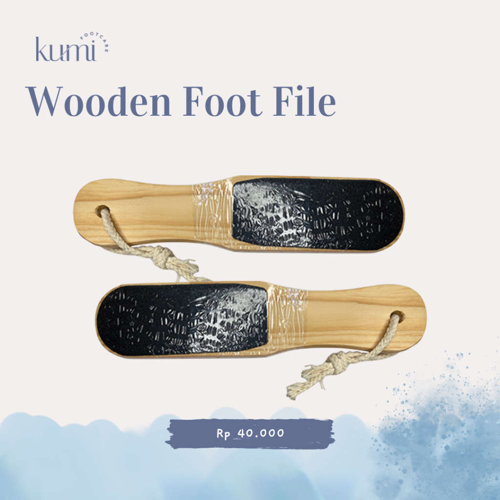 Wooden Foot File / Alat Pedicure Kayu / Alat Gosok Kaki